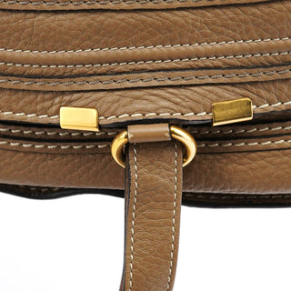 Chloe Light Brown Leather Marcie 2-Way Bag