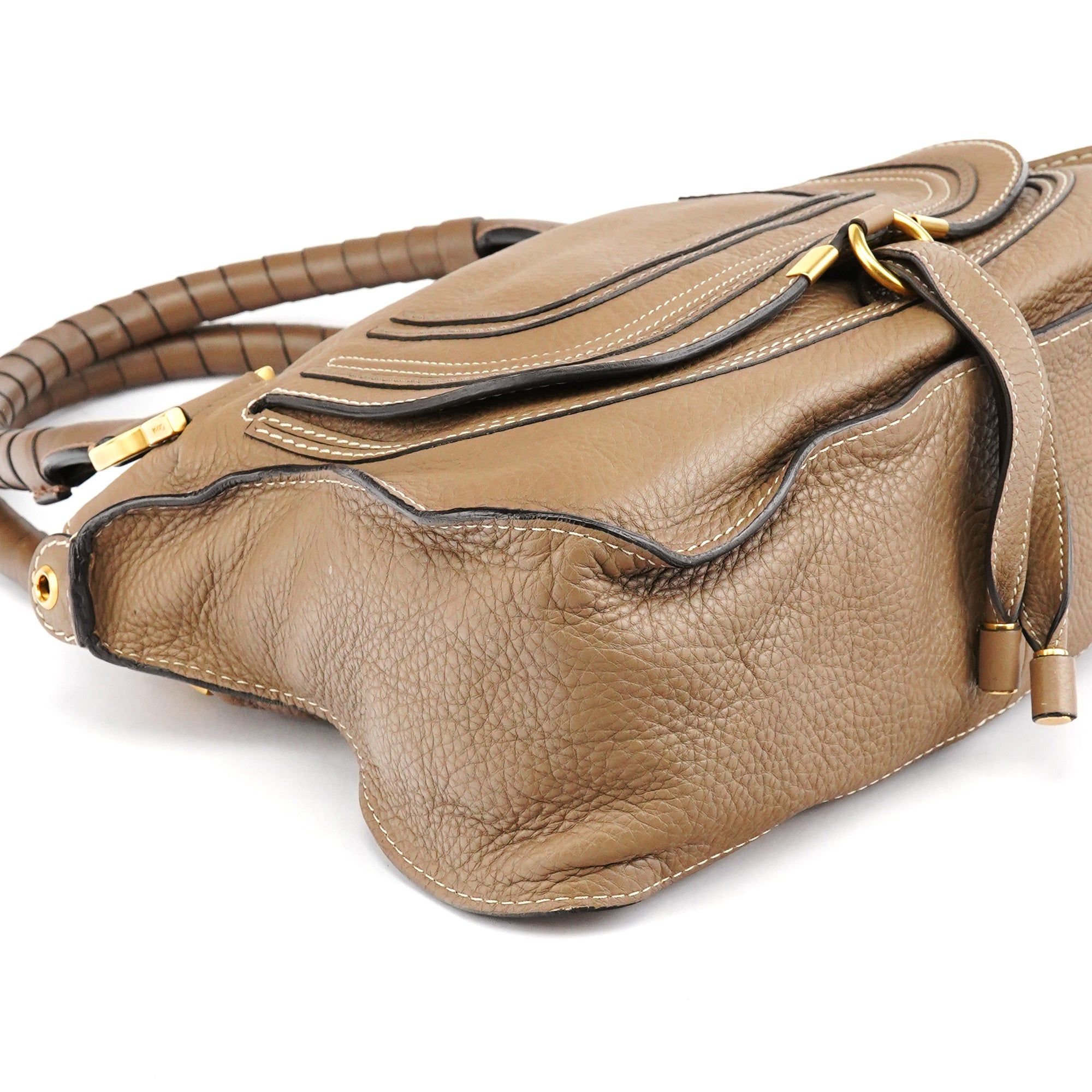 Chloe Light Brown Leather Marcie 2-Way Bag