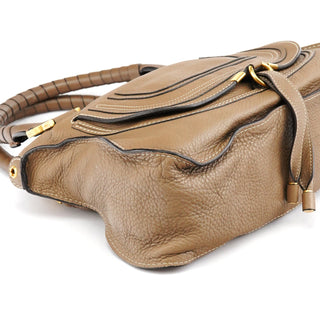 Chloe Light Brown Leather Marcie 2-Way Bag