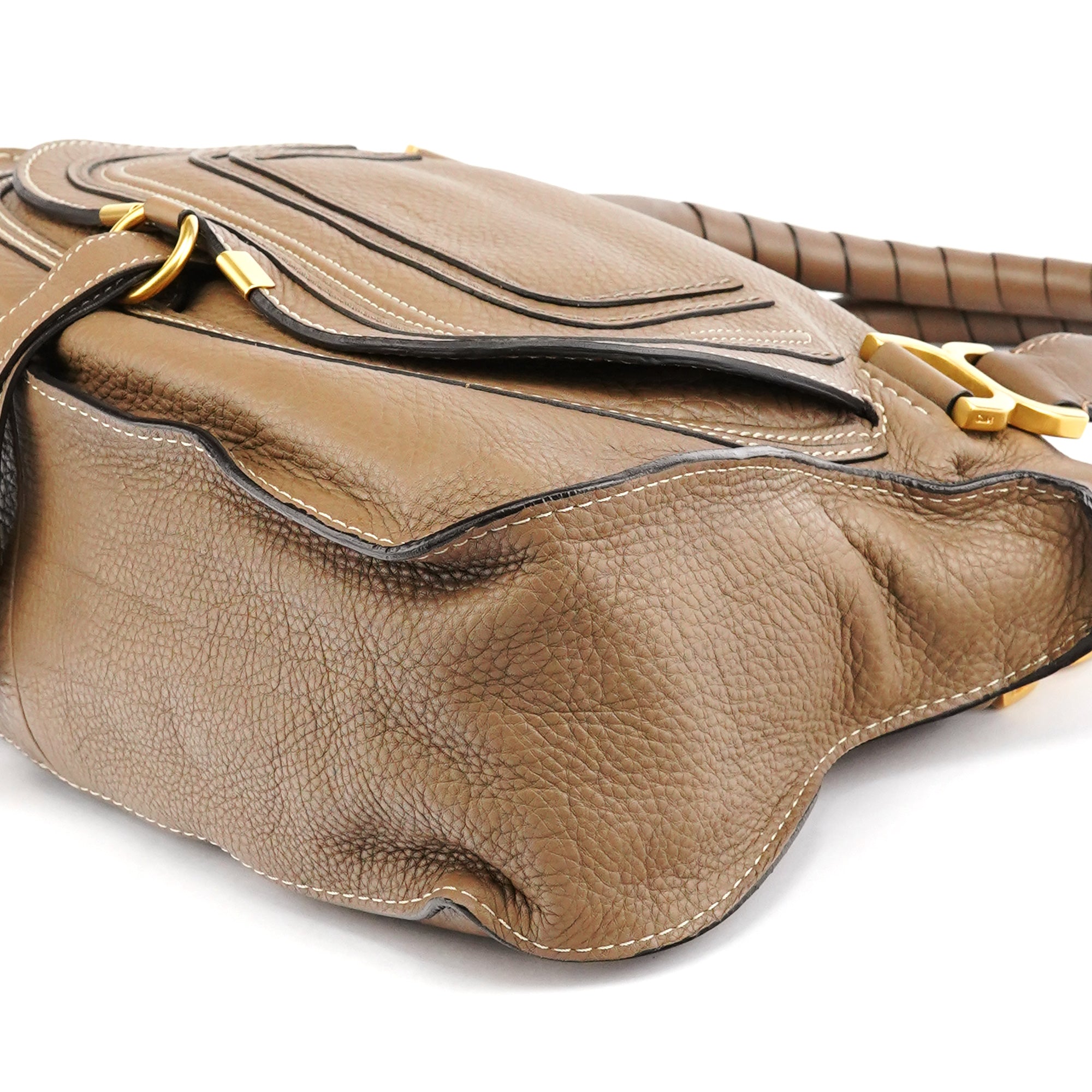 Chloe Light Brown Leather Marcie 2-Way Bag