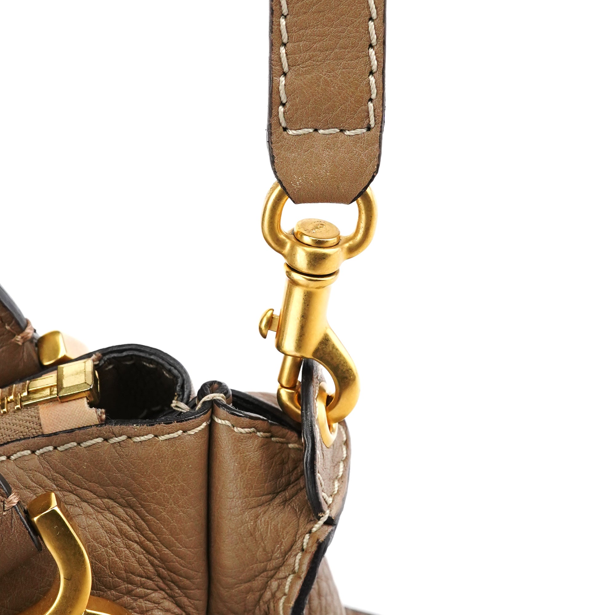 Chloe Light Brown Leather Marcie 2-Way Bag