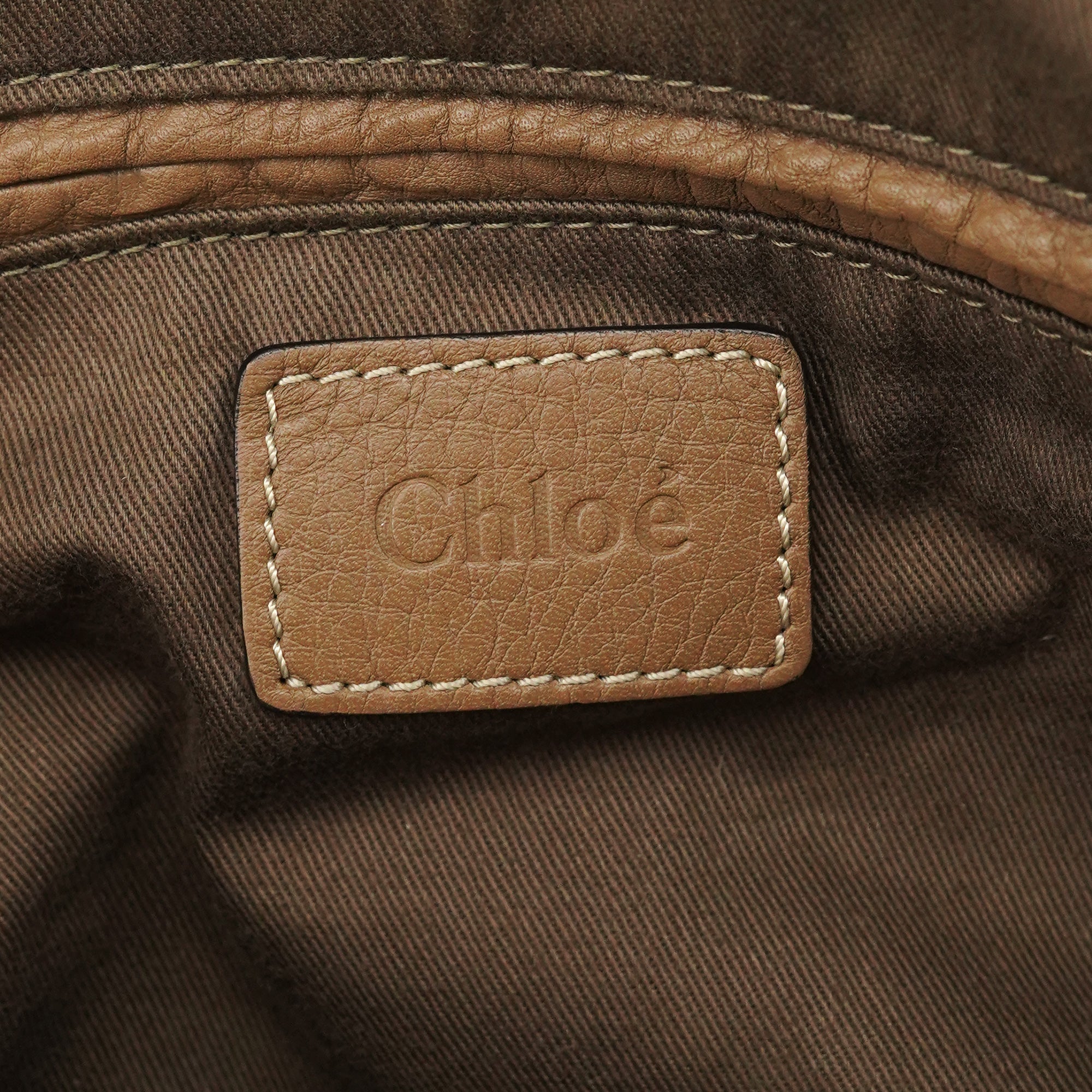Chloe Light Brown Leather Marcie 2-Way Bag
