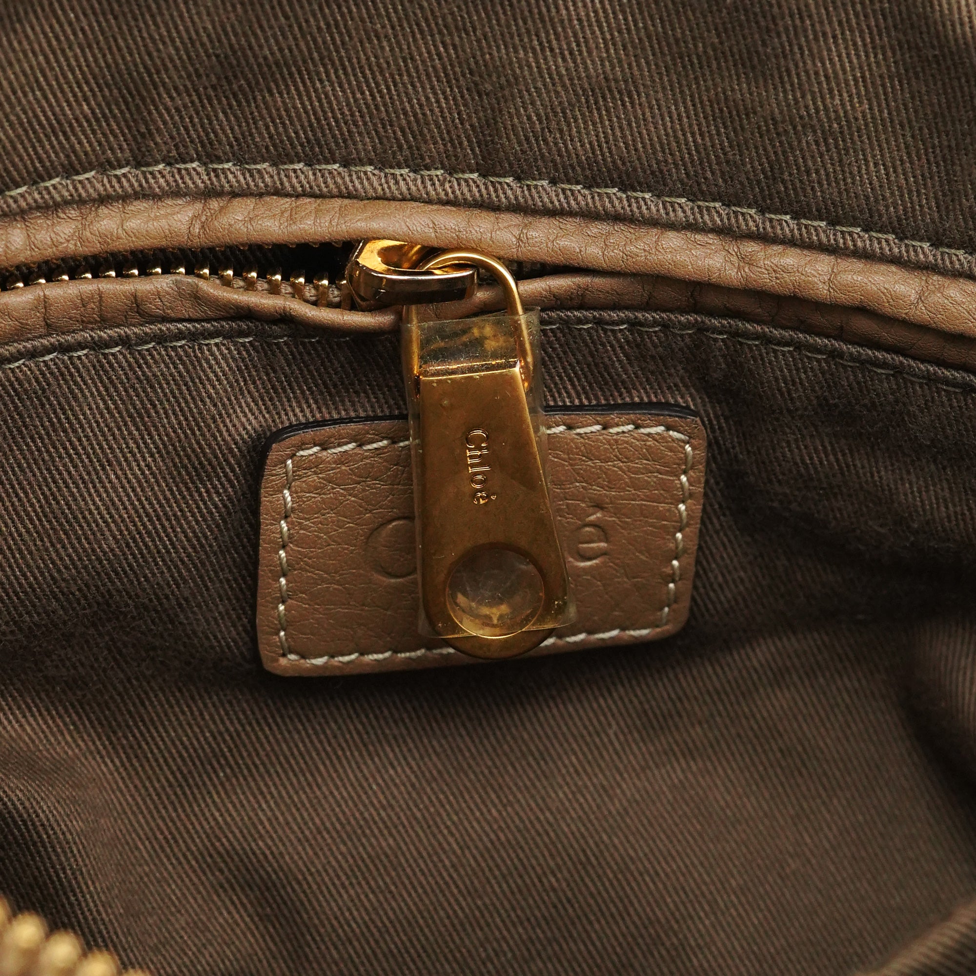 Chloe Light Brown Leather Marcie 2-Way Bag