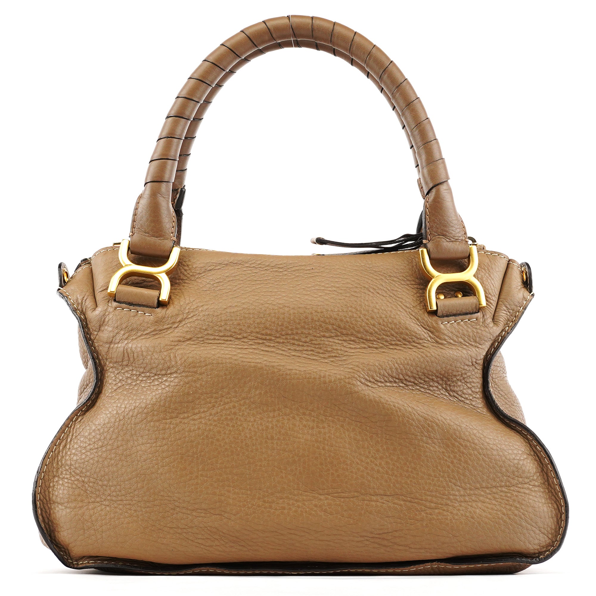 Chloe Light Brown Leather Marcie 2-Way Bag