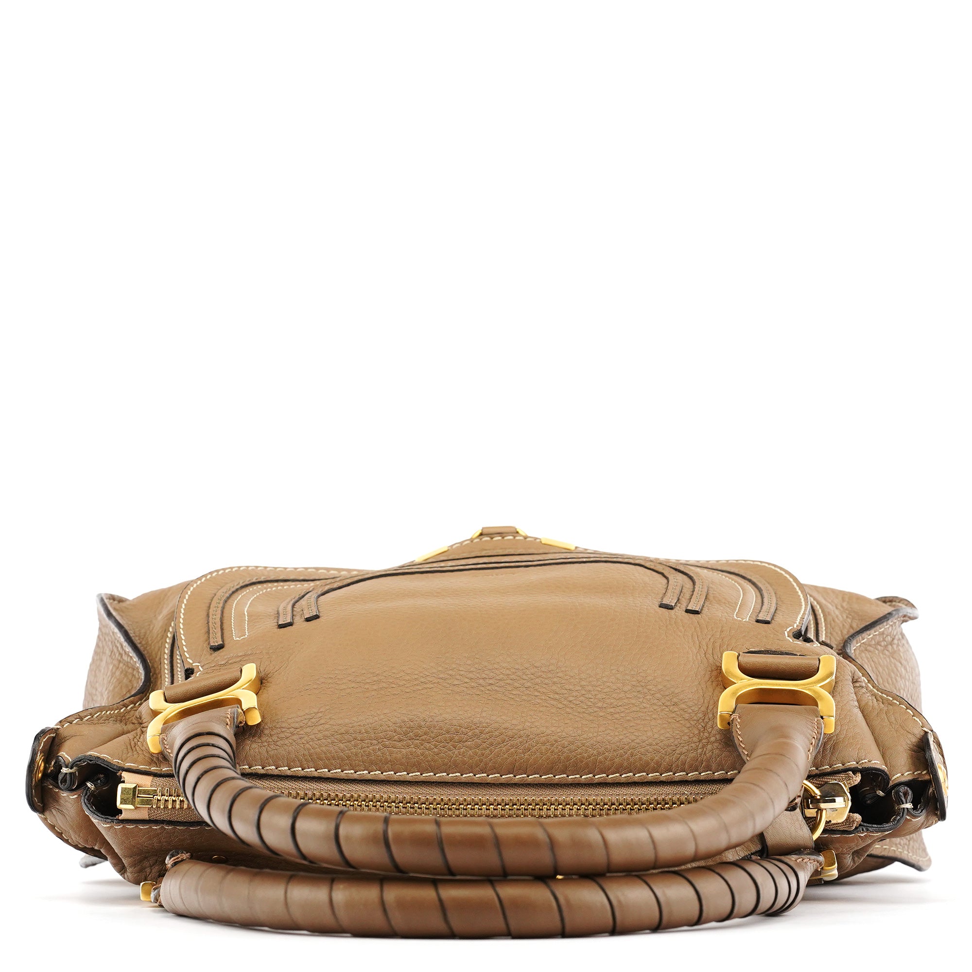 Chloe Light Brown Leather Marcie 2-Way Bag