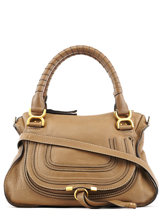 Chloe Light Brown Leather Marcie 2-Way Bag