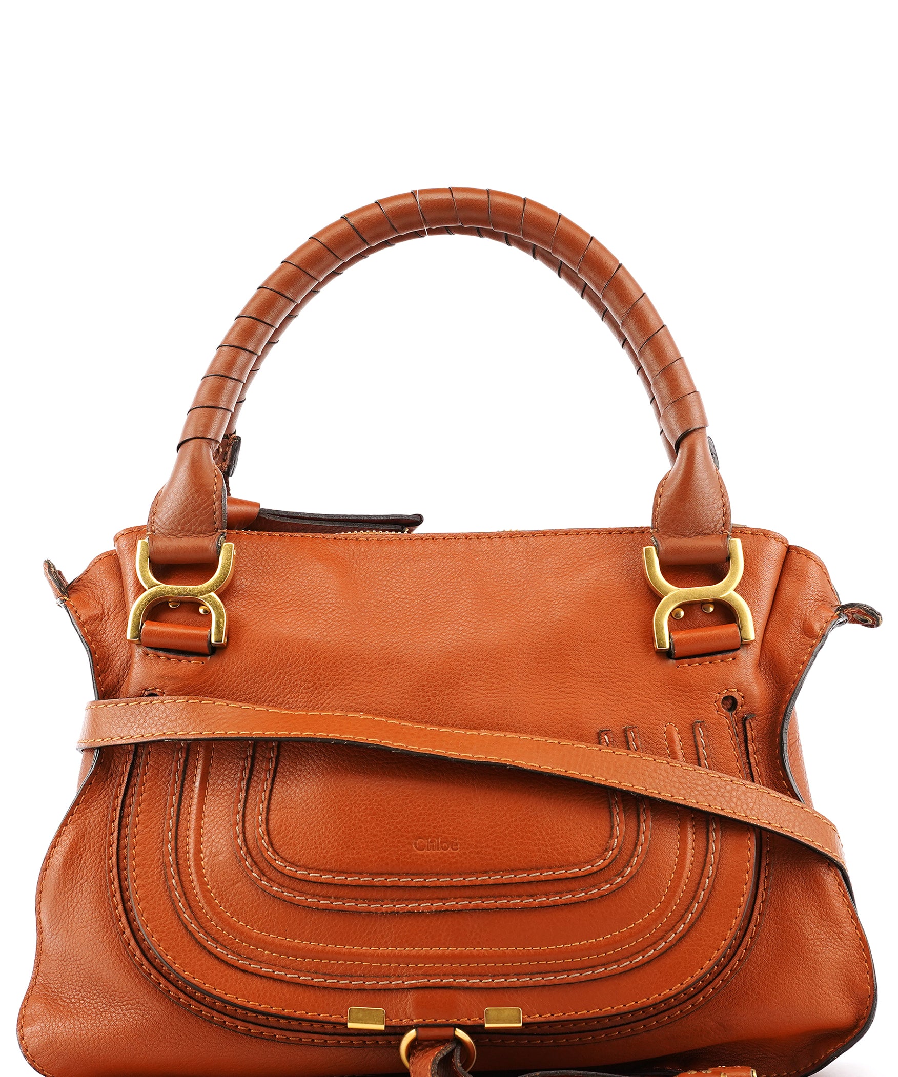 Chloé Light Brown Leather Marcie 2-Way Bag