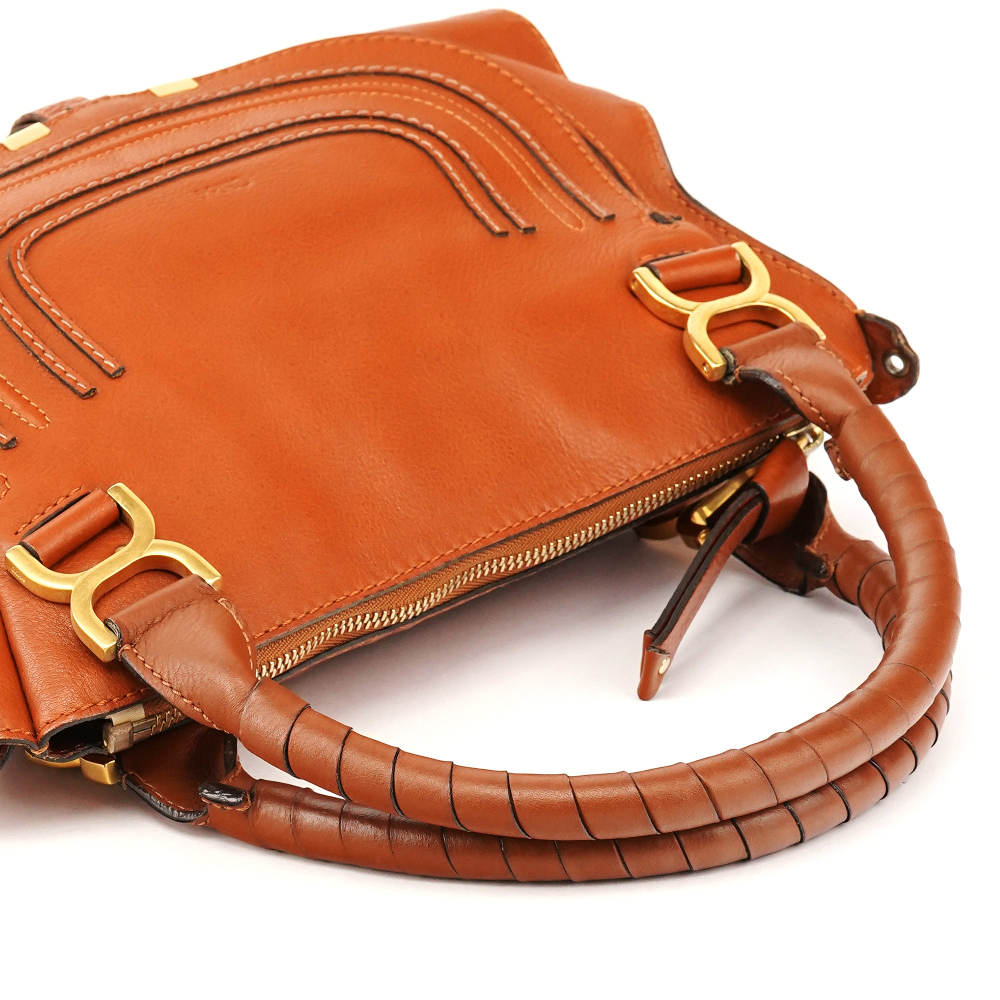 Chloé Light Brown Leather Marcie 2-Way Bag