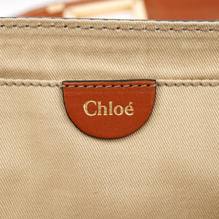 Chloe Light Brown Leather Marcie Crossbody Bag