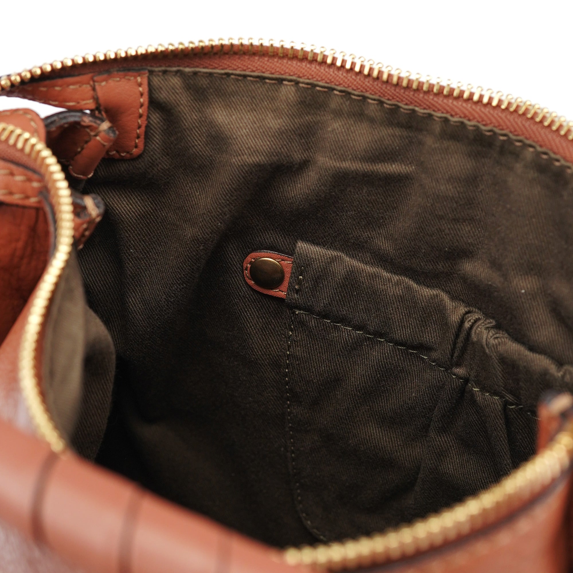 Chloé Light Brown Leather Marcie Shoulder Bag