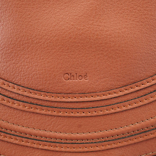 Chloé Light Brown Leather Marcie Shoulder Bag