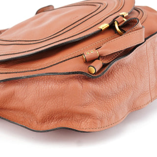 Chloé Light Brown Leather Marcie Shoulder Bag