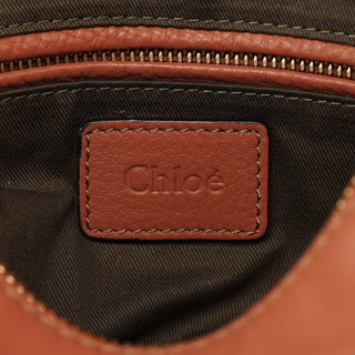 Chloé Light Brown Leather Marcie Shoulder Bag