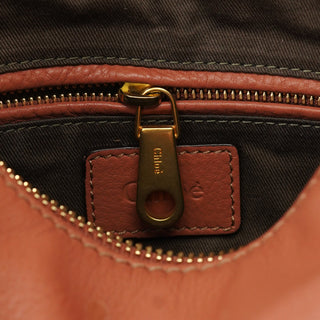 Chloé Light Brown Leather Marcie Shoulder Bag