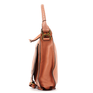 Chloé Light Brown Leather Marcie Shoulder Bag
