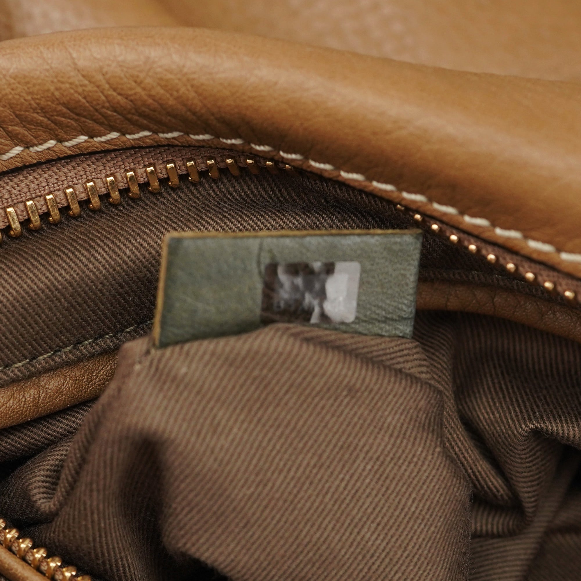 Chloé Light Brown Leather Marcie Shoulder Bag