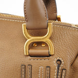 Chloé Light Brown Leather Marcie Shoulder Bag