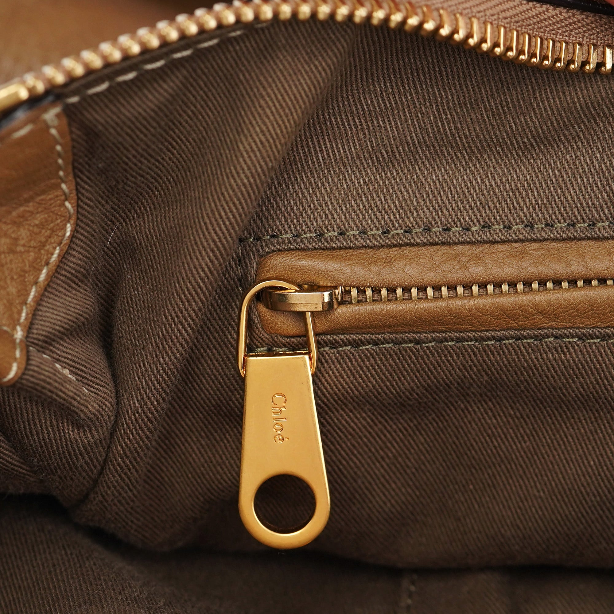 Chloé Light Brown Leather Marcie Shoulder Bag