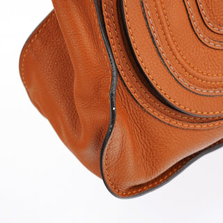 Chloe Light Brown Leather Marcie Shoulder Bag