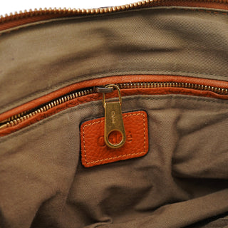 Chloe Light Brown Leather Marcie Shoulder Bag