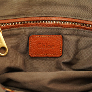 Chloe Light Brown Leather Marcie Shoulder Bag