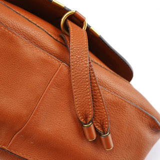 Chloe Light Brown Leather Marcie Shoulder Bag