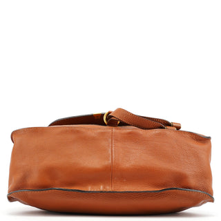 Chloe Light Brown Leather Marcie Shoulder Bag