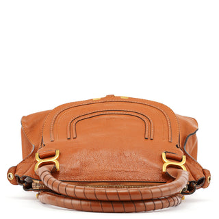 Chloe Light Brown Leather Marcie Shoulder Bag