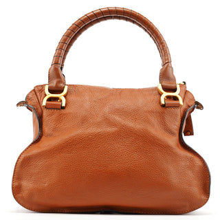 Chloe Light Brown Leather Marcie Shoulder Bag