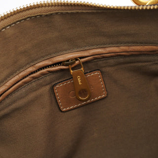 Chloe Light Brown Leather Marcie Shoulder Bag