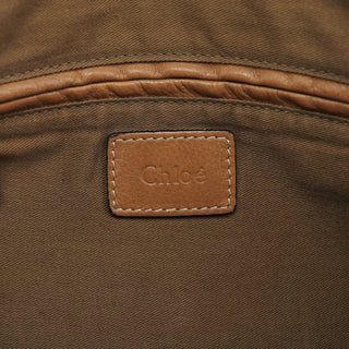Chloe Light Brown Leather Marcie Shoulder Bag