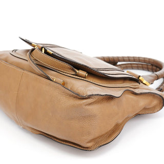 Chloe Light Brown Leather Marcie Shoulder Bag