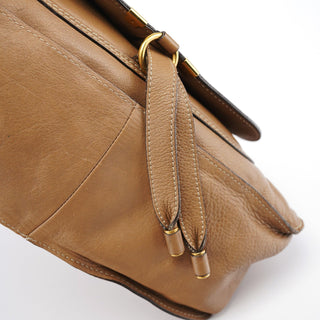 Chloe Light Brown Leather Marcie Shoulder Bag