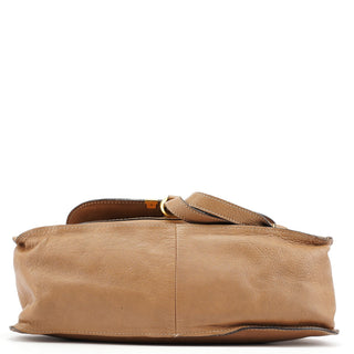 Chloe Light Brown Leather Marcie Shoulder Bag