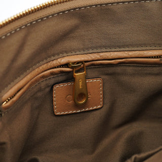 Chloe Light Brown Leather Marcie Shoulder Bag