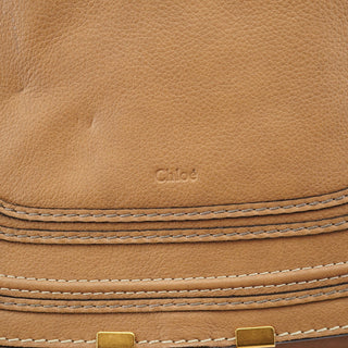 Chloe Light Brown Leather Marcie Shoulder Bag