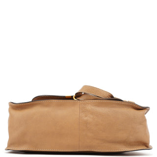 Chloe Light Brown Leather Marcie Shoulder Bag