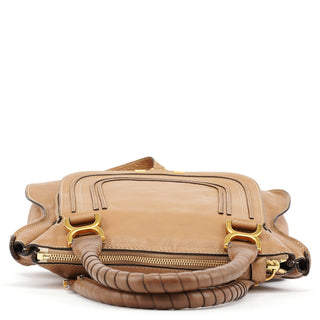Chloe Light Brown Leather Marcie Shoulder Bag