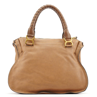 Chloe Light Brown Leather Marcie Shoulder Bag
