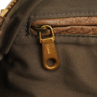 Chloe Light Brown Leather Marcie Shoulder Bag