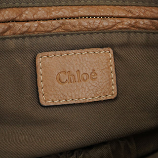 Chloe Light Brown Leather Marcie Shoulder Bag
