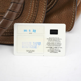 Chloe Light Brown Leather Marcie Shoulder Bag