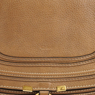 Chloe Light Brown Leather Marcie Shoulder Bag