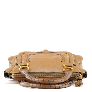 Chloe Light Brown Leather Marcie Shoulder Bag