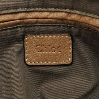 Chloe Light Brown Leather Marcie Shoulder Bag