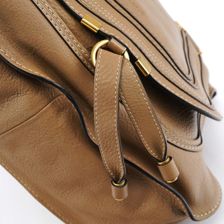 Chloe Light Brown Leather Marcie Shoulder Bag
