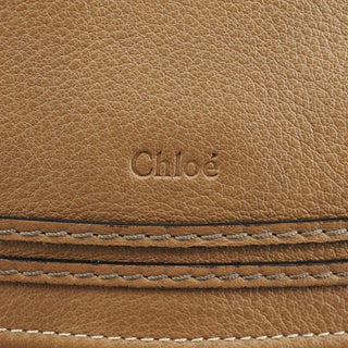 Chloe Light Brown Leather Marcie Shoulder Bag