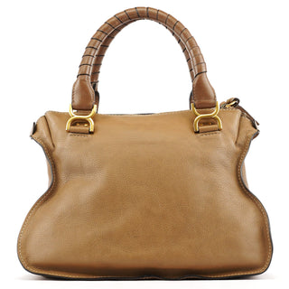 Chloe Light Brown Leather Marcie Shoulder Bag
