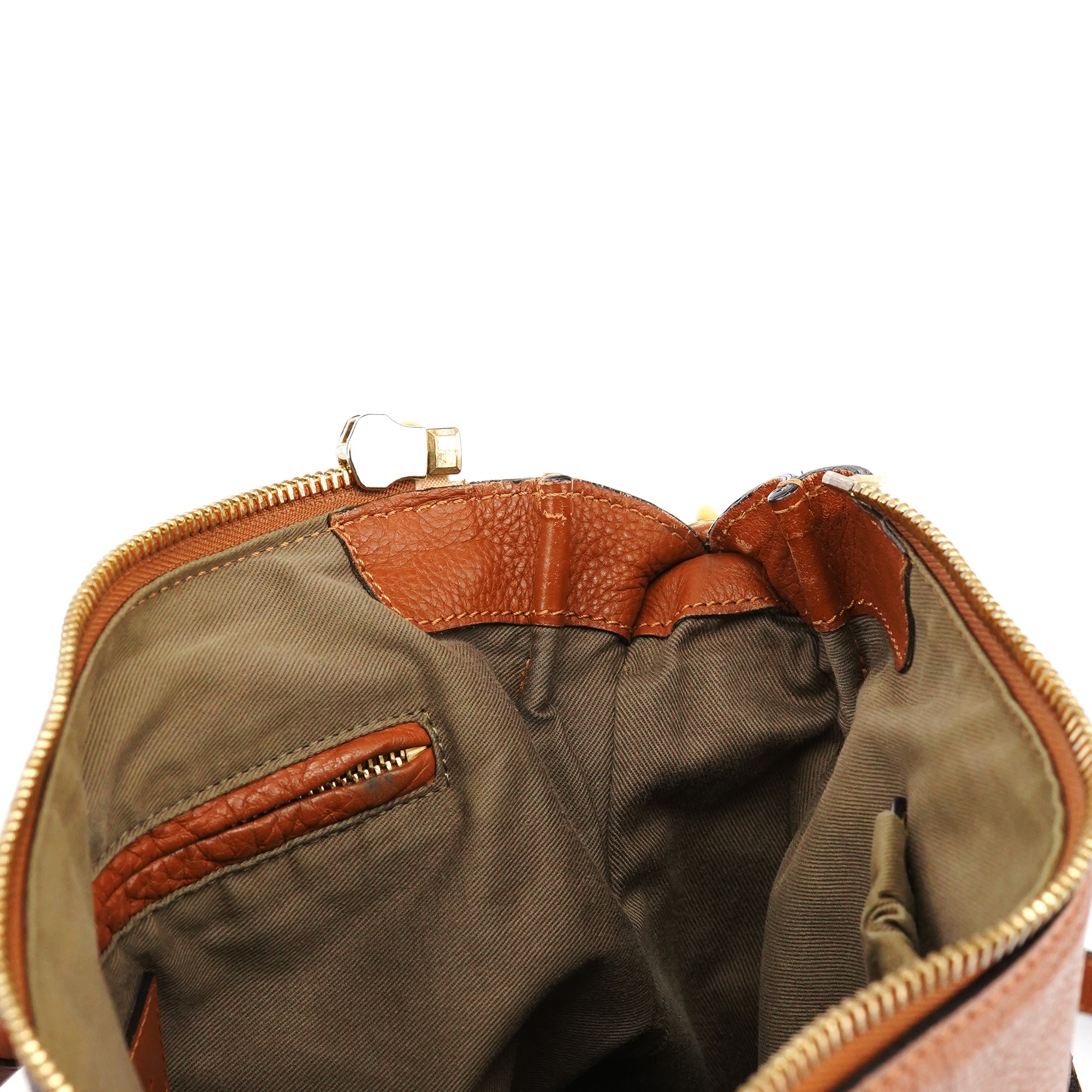 Chloe Light Brown Leather Marcie Shoulder Bag