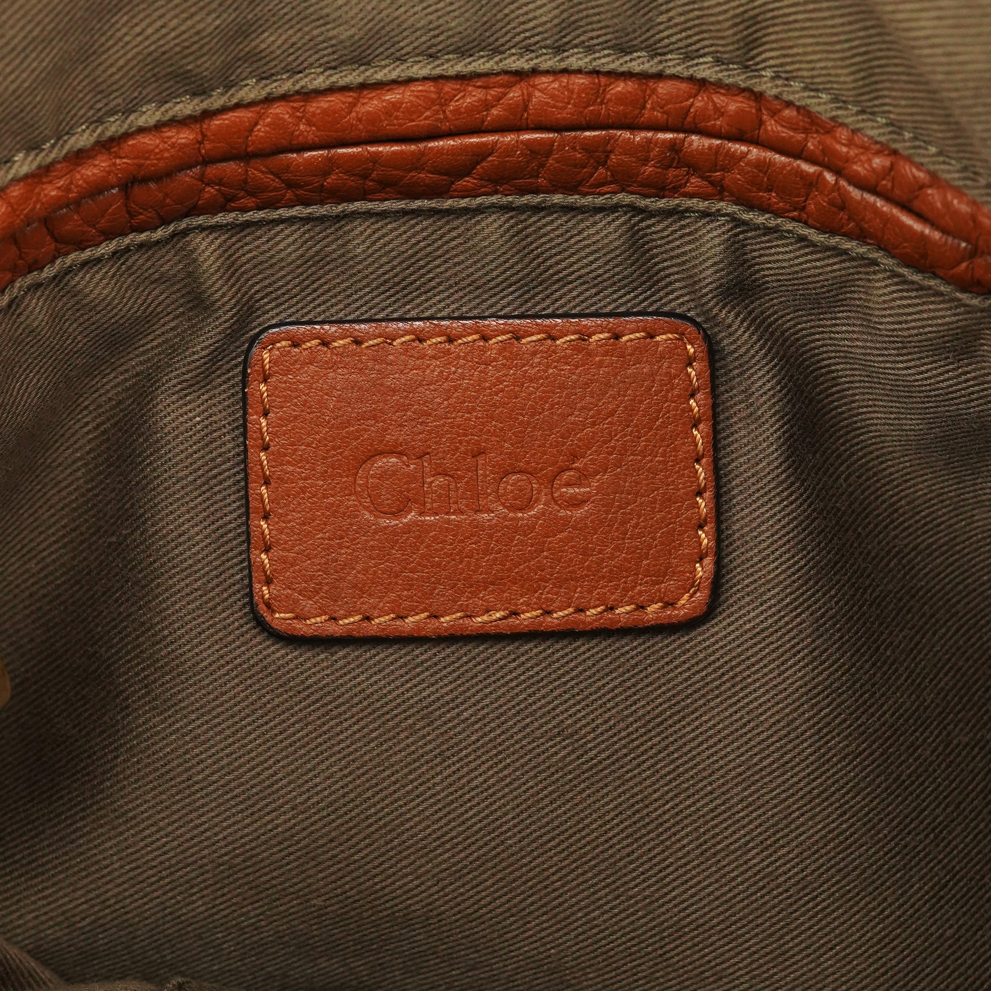 Chloe Light Brown Leather Marcie Shoulder Bag